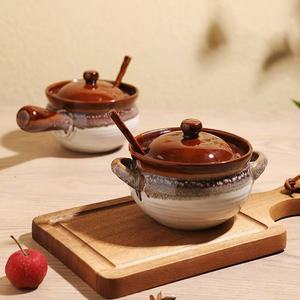 Tazones para Sopa de Cebolla Francesa con Tapa, Asas de Porcelana, Aptos para Microondas y Horno - Product Image 5