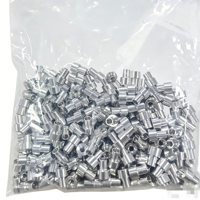 Connecteur d'extrémité de tige filetée en aluminium usiné CNC, pièces usinées sur mesure par étapes pour équipement mécanique, fabriqué en Chine