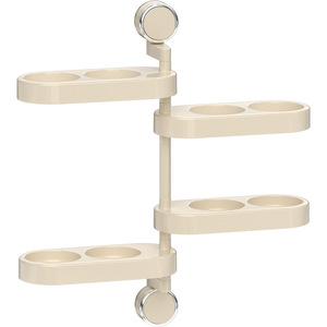 Umbrella Holder Wall Mounted No Drill Rotating Rack For Entryway Storage White Plastic 10 Umbrellas Capacity - Product Image 5
