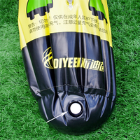 PODIYEEN Mannequin de défenseur pliable et autoportant Mannequin de football gonflable avec base pondérée pour l'entraînement des joueurs en équipe
