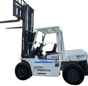 Japan Original Used TCM 7 Ton Forklift 2024 Model 4X4 Drive 3m <b>Lifting</b> Height Good Performance Excellent Condition Low Price - Product Image 1