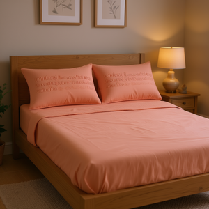 Lenzuola Matrimoniali Viasoft in Tessuto Coral Lavato, Tinta Unita, per Tutte le Stagioni - Product Image 2