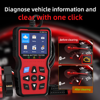 HC368 PRO Merah OBD2 Detektor Kesalahan Mesin Pembaca Kode Kesalahan Alat Pemindai Diagnostik Uji Kinerja Baterai