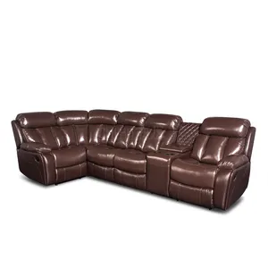 new design sectionals leather sofa set living room furniture corner recliner reclining electric sofa