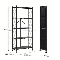 Étagères de rangement métalliques à 5 niveaux, étagères de rangement pour entrepôt, étagères de rangement pour cuisine, chambre et salon