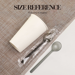 Chất lượng cao 17cm PS nhựa muỗng dày xử lý súp và muỗng gạo cho home & Nhà hàng sử dụng cá nhân bao bì muỗng - Product Image 4