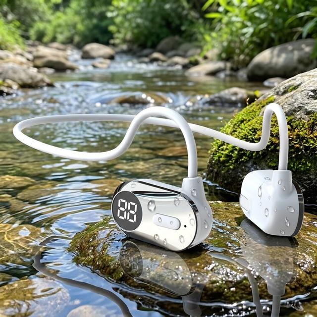 2026 New Neckband Wireless Headphones Sport VV11 Bone Conduction Neck Hanging Headset & Earbuds Waterproof Earhook