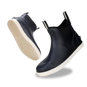 Custom Logo <strong>Men</strong> Marine Sailing Natural Rubber Rain <strong>Boots</strong> 100% Handmade <strong>Wellington</strong> Deck <strong>Boots</strong> - Product Image 3