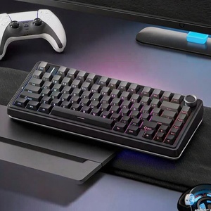 ใหม่ AULA F75 คีย์บอร์ดแบบมีสาย 80 คีย์/2.4G RGB คีย์บอร์ดแบบกลไกแบบกำหนดเองสีดำไดโอดเปล่งแสง 1 อีเธอร์เน็ต RBG เกมสาม - Product Image 4