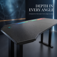 Bureau de Gaming Électrique AOR à Double Moteur 160x70cm, Robuste, Commercial, Réglable en Hauteur, Charge 150kg-250kg, Grand Format Profond