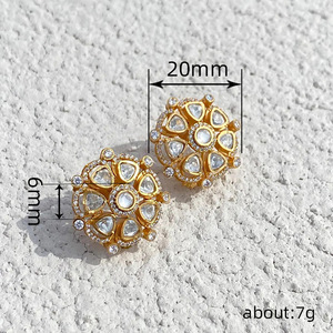 Orecchini a Cerchio Floreali Triangolari Cavi per Donne, Design Elegante, Accessori per Orecchie da Ufficio e Festa - Product Image 5