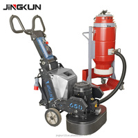 Machine à poncer les sols en époxy à double tête manuelle JINGKUN 650 mm, 7,5 kW, polisseuse à béton haute efficacité, 300-1500 tr/min, directement de l'usine
