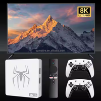 Console de jeux vidéo S Classic G7 4K TV Gamebox HD Arcade, jeux rétro, double manette sans fil, Android 12, boîte de jeux TV