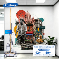 Цифровая машина для печати на стенах Printava P800 Pro для создания индивидуальных фресок, рекламной графики, декора интерьера и стен с логотипами