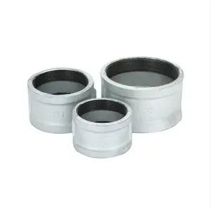 Factory price all socket Straight inner thread equal diameter pipe clamp Galvanized Malleable Iron fittings sockets joint