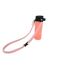 Nouvelle Conception Sangle d'épaule rose en Paracord 550 pour Bouteille d'eau – Accessoire Durable
