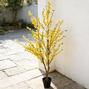 Nueva Llegada, Flor Artificial <span class=keywords><strong>de</strong></span> Forsythia <span class=keywords><strong>de</strong></span> Seda <span class=keywords><strong>de</strong></span> 1.4M, Color Amarillo, Estilo Chino, Jazmín para Decoración <span class=keywords><strong>Interior</strong></span> y Exterior - Product Image 6