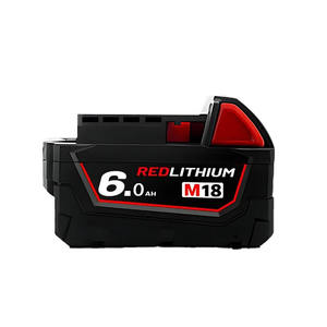 Bateria Milwaukee 18V M18B6 6000mAh Recarregável Compatível com Ferramentas Milwaukee Embalada em Caixa Colorida - Product Image 2