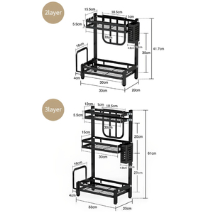 Portaspezie Salvaspazio per <span class=keywords><strong>Cucina</strong></span>, Organizzatore da Bancone per <span class=keywords><strong>Barattoli</strong></span>, Bottiglie e Condimenti - Product Image 5