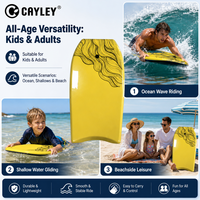 Bodyboard léger avec noyau en EPS pour adultes et enfants, idéal pour le surf, les jeux aquatiques et les activités nautiques en plein air
