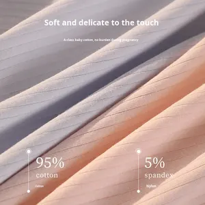 Article très vendu en usine : Culottes de maternité taille haute en pur coton, confortables et respirantes, sans coutures, grandes tailles - Product Image 4