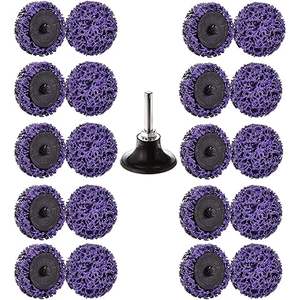 Disco Abrasivo Non Tessuto Blu a Cambio Rapido da 2 e 3 Pollici, Disco per Pulizia e Smerigliatura per Smerigliatrice, Adatto per Sistema Roloc - Product Image 4