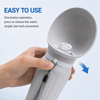 Gourde d'eau portable pour chien 620 ml, anti-fuite, détachable, facile à nettoyer pour les promenades, les randonnées et les voyages