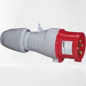 Baldor Industrial Electrical <b>Plug</b> 16A 230V IP44 Grounding Single Outlet Heavy Duty Gray <b>Red</b> Power Connector for Factory - Product Image 3