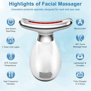 2025년형 신제품 7-in-1 광선 테라피 페이스 리프팅 마사지기 다기능 주름 개선 바이오 전기 가정용 뷰티 디바이스 - Product Image 3