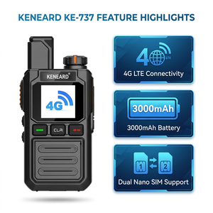 วิทยุสื่อสาร KENEARD KE-737 4G POC ระยะไกลทั่วโลก แบตเตอรี่ 3000mAh รองรับซิมนาโนคู่ โทรกลุ่ม กำลังส่ง 2 วัตต์ ช่องเสียบ Type-C ปลอดภัย - Product Image 2
