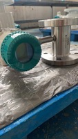 Transmetteur numérique industriel haute précision 4-20mA RTU pour liquides, huiles et eaux, avec RS485 Modbus, à bride, en acier inoxydable 316L, type turbine, OEM