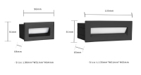 Lampe murale LED étanche en fer noir et blanc pour éclairage intérieur/extérieur d'escaliers et de chemins – Offre Spéciale