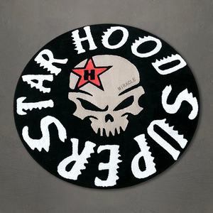 Tappeti Rotondi Personalizzati a Basso Prezzo per Soggiorno, Dropshipping, <span class=keywords><strong>Tappeto</strong></span> Grande Bianco e <span class=keywords><strong>Nero</strong></span> con Motivi Animali - Product Image 3