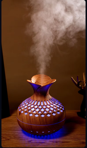 Portable air Humidifier 7 Color Led Night Light Usb Wood Grain Ultrasonic Mist Aroma Diffusers for Home Bedroom Mini Humidifier - Product Image 4