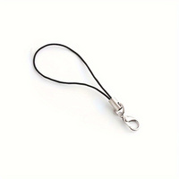 Porte-clés corde lanière composants cordon fileté porte-clés en métal accessoires porte-clés mousqueton lanière