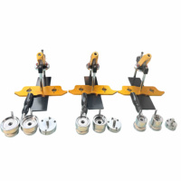 Kit de fabrication de porte-clés miroir industriels de 58 mm, presse à boutons ronds professionnelle avec 100 pièces de matériaux magnétiques pour le bricolage