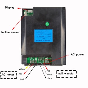 Universal Commercial Spar Parts <b>Display</b>+invertor+<b>cable</b>+safety Key Gym Controller for AC Motor AC98 Treadmill Controller - Product Image 4