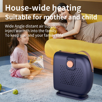 Nouveau radiateur compact à chauffage rapide, flux d'air chaud, chauffage électrique intelligent, mini radiateur portable de bureau