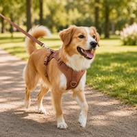 Ensemble de laisse de sécurité pour animaux de compagnie, respirant, en maille aérée, facile à enfiler