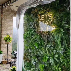 การถ่ายทอดสดทางอินเทอร์เน็ตที่มีชื่อเสียงสามารถปรับแต่งได้พื้นหลังหญ้าเทียมสีเขียวตกแต่งผนังทำจากพลาสติกสำหรับวันเกิด - Product Image 3