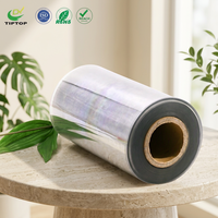 Rouleau de plastique APET Tiptop pour emballage de détail haut de gamme, matériau transparent comme du cristal