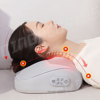 NINGDECRIUS Masseur cervical infrarouge de physiothérapie, appareil de pétrissage automatique pour le cou et les épaules, coussin de massage à brancher