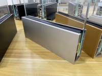 Système de garde-corps en verre à profil en U en aluminium Reilbu, installation facile, garantie de plus de 5 ans, design moderne pour balcon extérieur, terrasse