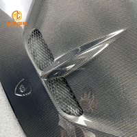 Couverture de ventilation du capot moteur avant en fibre de carbone véritable de qualité supérieure pour Lamborghini Gallardo Lp550 Lp560 Lp570