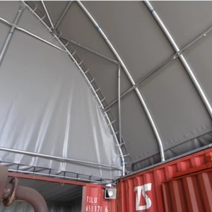 C4020 <span class=keywords><strong>Vente</strong></span> chaude : Structure en acier avec bâche en PVC imperméable pour abri temporaire de conteneur d'entrepôt - Product Image 3