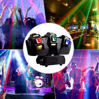 Projecteur de scène 3 têtes à laser 300 RGBW avec effet stroboscopique DMX512 et activation sonore pour KTV, discothèque et soirée