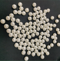 Usine En Gros Pur Blanc Rivière D'eau Douce Perle Shell Ronde Gemme Perle Charme Collier DIY Bijoux
