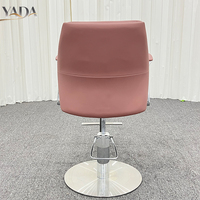 Chaise de barbier rose personnalisable YADA, chaises de salon de beauté, chaise de coiffure