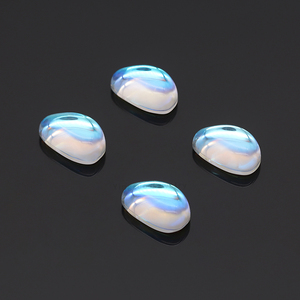 Venta al por mayor de <span class=keywords><strong>piedra</strong></span> lunar sintética de <span class=keywords><strong>color</strong></span> azul, <span class=keywords><strong>piedra</strong></span> preciosa artificial, tamaño personalizado, forma de hoja, <span class=keywords><strong>piedra</strong></span> lunar - Product Image 2
