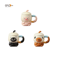 Mug tendance en forme de chat adorable, produit fantaisie au design unique et à l'expression exquise, excellent choix de cadeau
